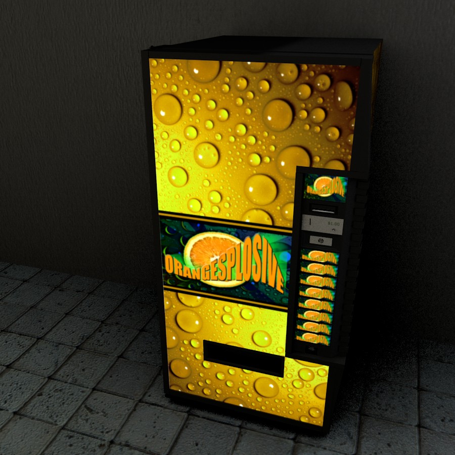 Orangesplosive Cola Vending Machine preview image 1
